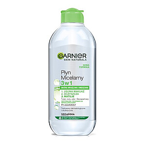 Micelinis skystis GARNIER Skin Naturals 3in1 normaliai ir mišriai odai 400ml