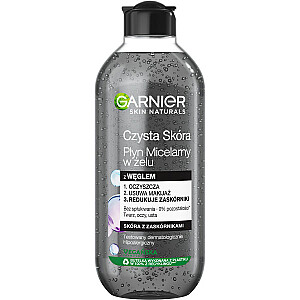 GARNIER Skin Naturals мицеллярный водный гель с углем 400мл