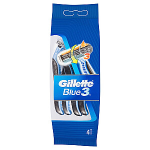 Skustuvai GILLETTE Blue 3 4 vnt.