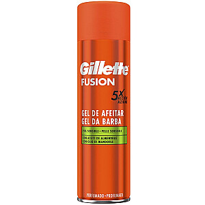 GILLETTE Fusion Shave Gel Skutimosi gelis jautriai odai 200ml