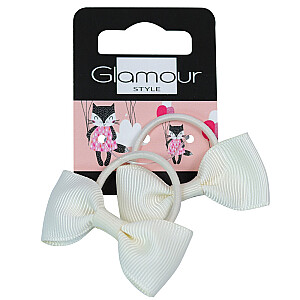 Plaukų lankeliai GLAMOUR Kids Cream 2 vnt.