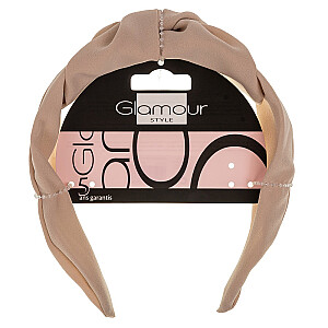 Ободок для волос GLAMOUR телесного цвета с узлом