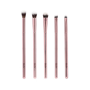 GLOV Make Up Brush Rinkinys iš 5 rožinių makiažo šepetėlių.