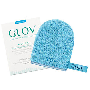 GLOV On-The-Go Bouncy Blue makiažo valiklio pirštinė, makiažo valiklio pirštinė