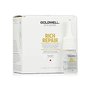 GOLDWELL Dualsenses Dual Rich Repair Intense atstatomasis serumas ampulėse pažeistiems plaukams 12x18ml