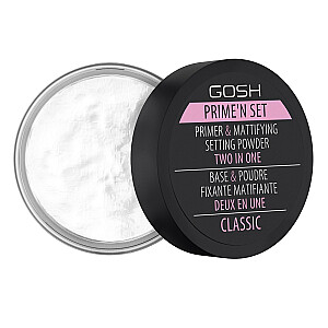 GOSH Prime'n Primer & Mattifying Setting Powder - pagrindas 7g