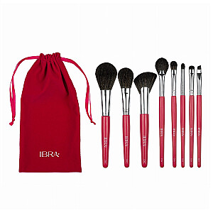 IBRA SET Candy Makeup šepetėlių rinkinys 8 vnt.