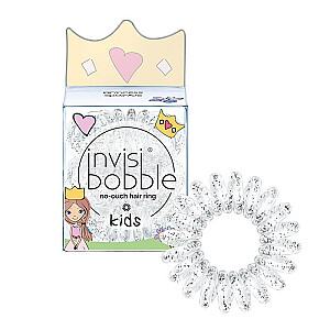 INVISIBOBBLE Kids Princess Sparkle skaidrūs plaukų kaklaraiščiai 3 vnt.