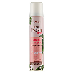 JOANNA Dry Shampoo Ultra Fresh Hair Shampoo sausiems plaukams, akimirksniu gaivinantis, rudas, 200 ml