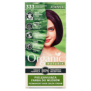 JOANNA Naturia Органическая ухаживающая краска для волос без аммиака и ППД 333 Баклажан