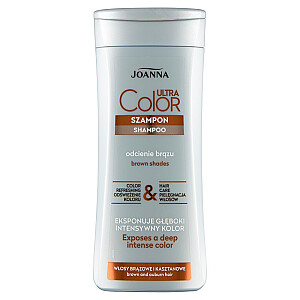 JOANNA Ultra Color System šampūnas rudiems ir kaštoniniams plaukams Šampūnas, paryškinantis rudus ir kaštoninius atspalvius 200 ml