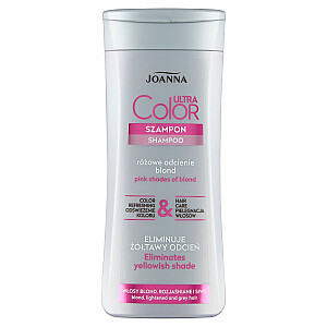 Šampūnas JOANNA Ultra Color System, suteikiantis rožinį atspalvį šviesiems ir šviesiems plaukams, 200ml