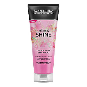 JOHN FRIEDA Vibrant Color Shine Shampoo Švytėjimo suteikiantis plaukų šampūnas, 250 ml