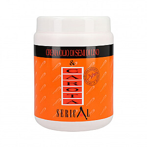 Маска для волос KALLOS Serical Crema Olio Di Semi Di Lino с экстрактом моркови 1000мл