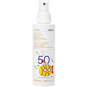KORRES Yoghurt Kids Comfort Sunscreen Spray солнцезащитный лосьон с фильтром SPF50 для детей 150мл