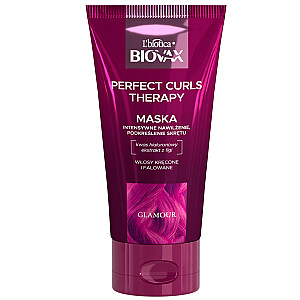 L'BIOTICA Biovax Glamour Perfect Curls terapinė kaukė garbanotiems ir banguotiems plaukams 150ml