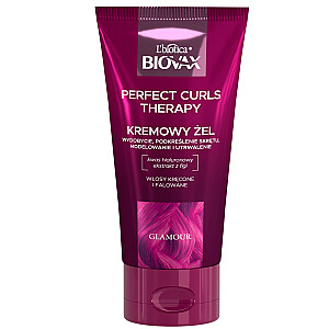 L'BIOTICA Biovax Glamour Perfect Curls gydomasis gelis garbanotiems ir banguotiems plaukams 150ml