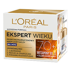 L'OREAL Age Specialist Age Expert 70+ питательный ночной крем против морщин 50мл