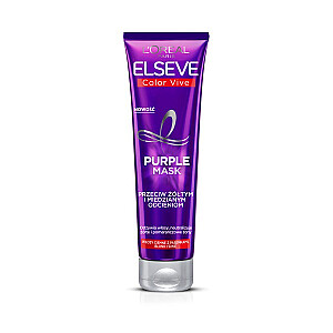 L'OREAL Elseve Color-Vive Purple Mask маска для волос против желтых и медных тонов 150мл