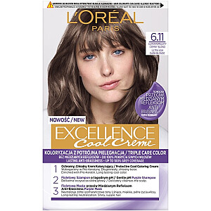 Plaukų dažai L'OREAL Excellence Cool Creme 6.11 Ultra Ash Dark Blonde