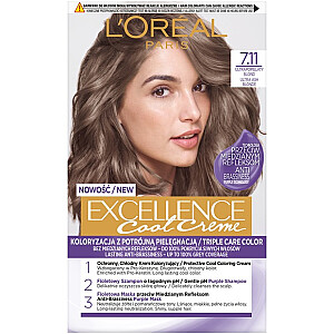 Plaukų dažai L'OREAL Excellence Cool Creme 7.11 Ultra Ash Blonde