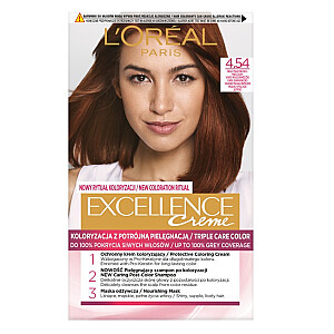 Plaukų dažai L'OREAL Excellence Creme 4.54 Red Copper Brown