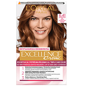 Краска для волос L'OREAL Excellence Creme 6.41 Светлый Янтарный Коричневый