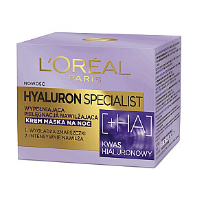 L'OREAL Hyaluron Specialist kreminė-naktinė kaukė užpildanti drėkinamoji priežiūra 50ml