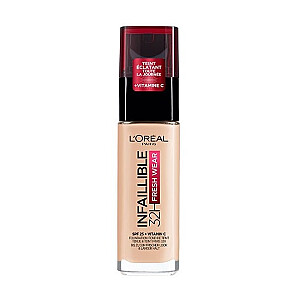 L'OREAL Infaillible 32H Fresh Wear Foundation ilgalaikis pagrindas 020 Ivory 30 ml