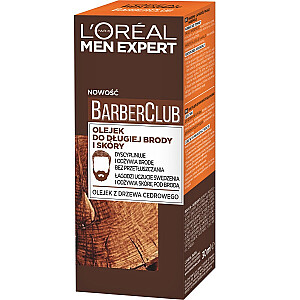L'OREAL Men Expert Barber Club Long Beard & Skin Oil barzdos aliejus vyrams 30 ml