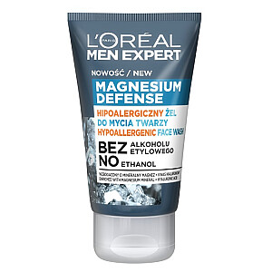 L'OREAL Men Expert Magnesium Defence Face Wash hipoalerginis valomasis gelis 100 ml
