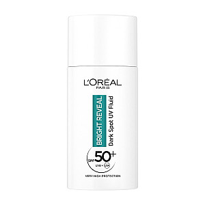 L'OREAL Revitalift Clinical Brightening Moisturizer su vitaminu C* SPF50+, plaukų skystis, 50 ml