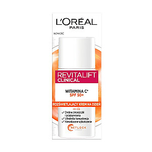 L'OREAL Revitalift Clinical šviesinantis dieninis kremas su vitaminu C SPF50+ 50ml