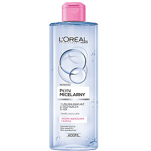 Мицеллярный флюид L'OREAL Skin Expert для чувствительной и сухой кожи 400мл