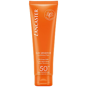 LANCASTER Sun Sensitive Oil Be Pieninis kūno losjonas nuo saulės SPF 50 150 ml