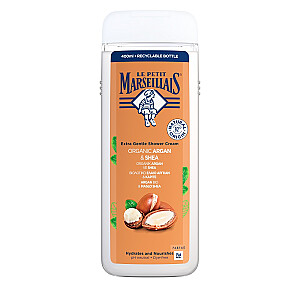 LE PETIT MARSEILLAIS Extra Gentle dušo kremas Argan and Shea 400ml