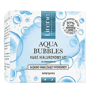 LIRENE Aqua Bubbles Hyaluronic Acid 4D глубоко увлажняющий гидрокрем для всех типов кожи 50мл