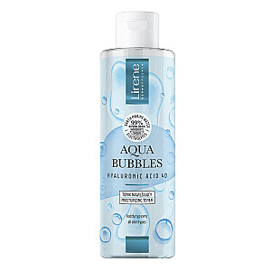 LIRENE Aqua Bubbles Hyaluronic Acid 4D drėkinamasis tonikas visų tipų odai 200ml