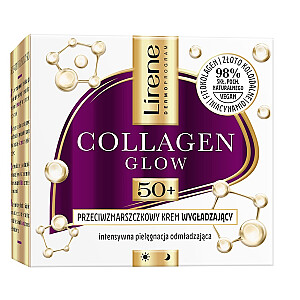 LIRENE Collagen Glow glotninamasis kremas nuo raukšlių 50+ 50ml