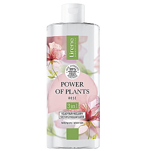 LIRENE Power of Plants raminantis micelinis skystis Rose 400ml