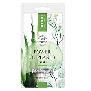 LIRENE Power of Plants drėkinamoji veido kaukė Aloe 17g