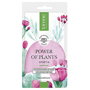LIRENE Power of Plants lyginamoji veido kaukė Opuntia 17g