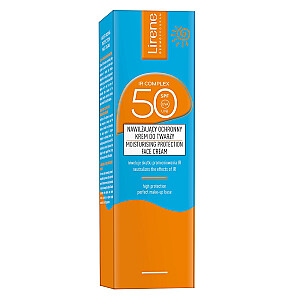 LIRENE Sunscreen drėkinamasis apsauginis veido kremas SPF50 40ml