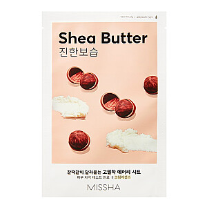 MISSHA Airy Fit Sheet Mask увлажняющая и питательная тканевая маска с экстрактом масла ши Масло ши 19мл