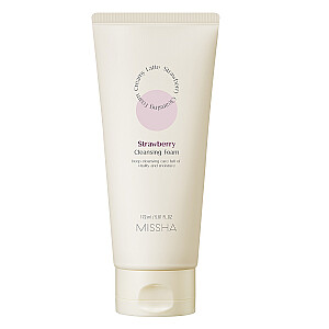 MISSHA Deep Cleansing Foam Creamy Latte giliai valomos veido putos Braškių 172ml