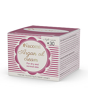 NACOMI Argan Oil Cream 30+ argano kremas su hialurono rūgštimi nakčiai 50ml