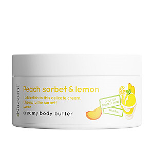 NACOMI Creamy Body Butter Сливочное масло для тела с лимонным сорбетом и персиком 100мл