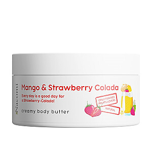 NACOMI Creamy Body Butter Крем-масло для тела «Манго и клубника Колада» 100мл