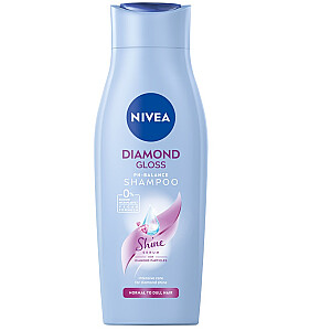 NIVEA Diamond Gloss švelnus šampūnas blankiems plaukams 400ml