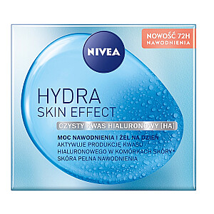 NIVEA Hydra Skin Effect drėkinamasis galios gelis veidui dienai 50ml
